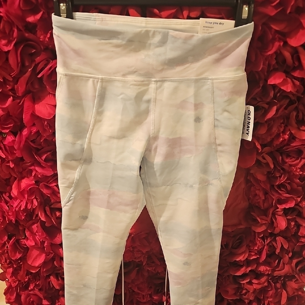 Old Navy NWT Girls Pastel Leggings with High Waistband Size Large 10/12